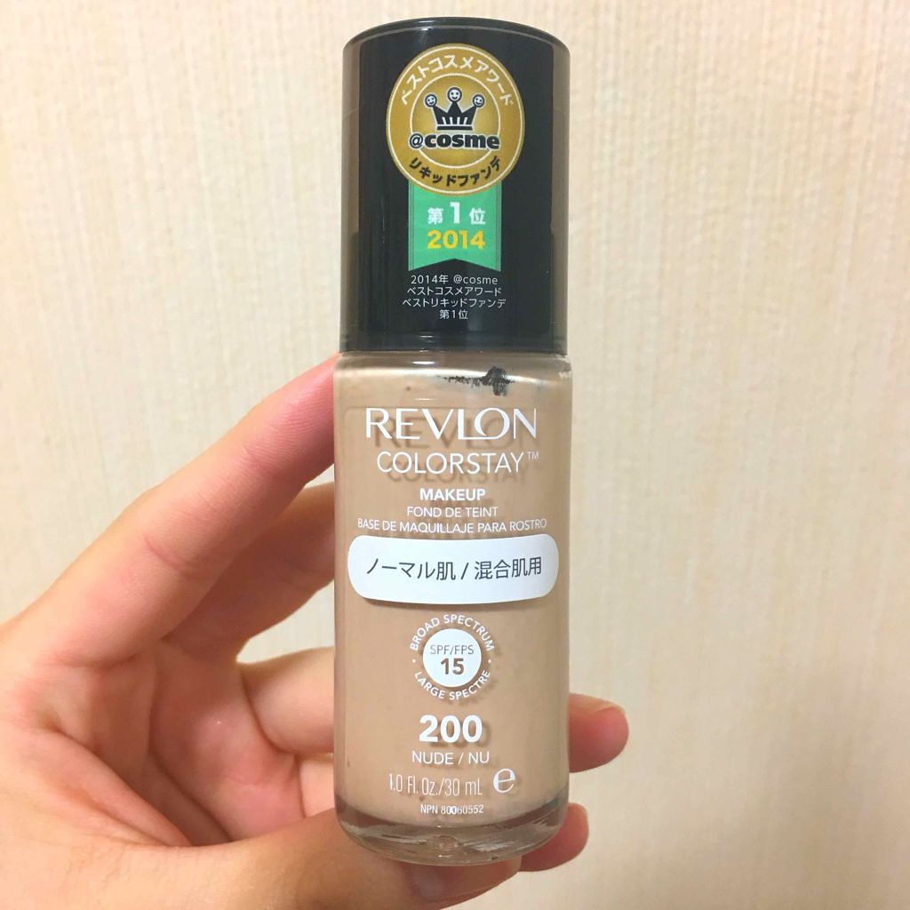 カラーステイ メイクアップ/REVLON/リキッドファンデーションを使ったクチコミ（1枚目）