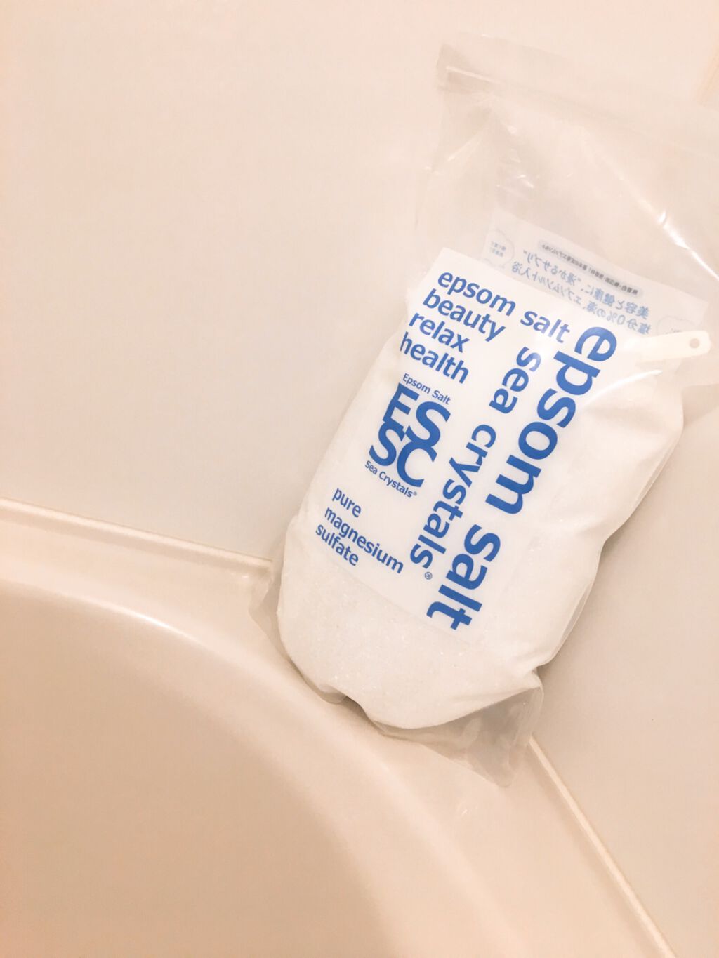 シークリスタルス エプソムソルト オリジナル/sea crystals/無機塩系入浴剤を使ったクチコミ（1枚目）