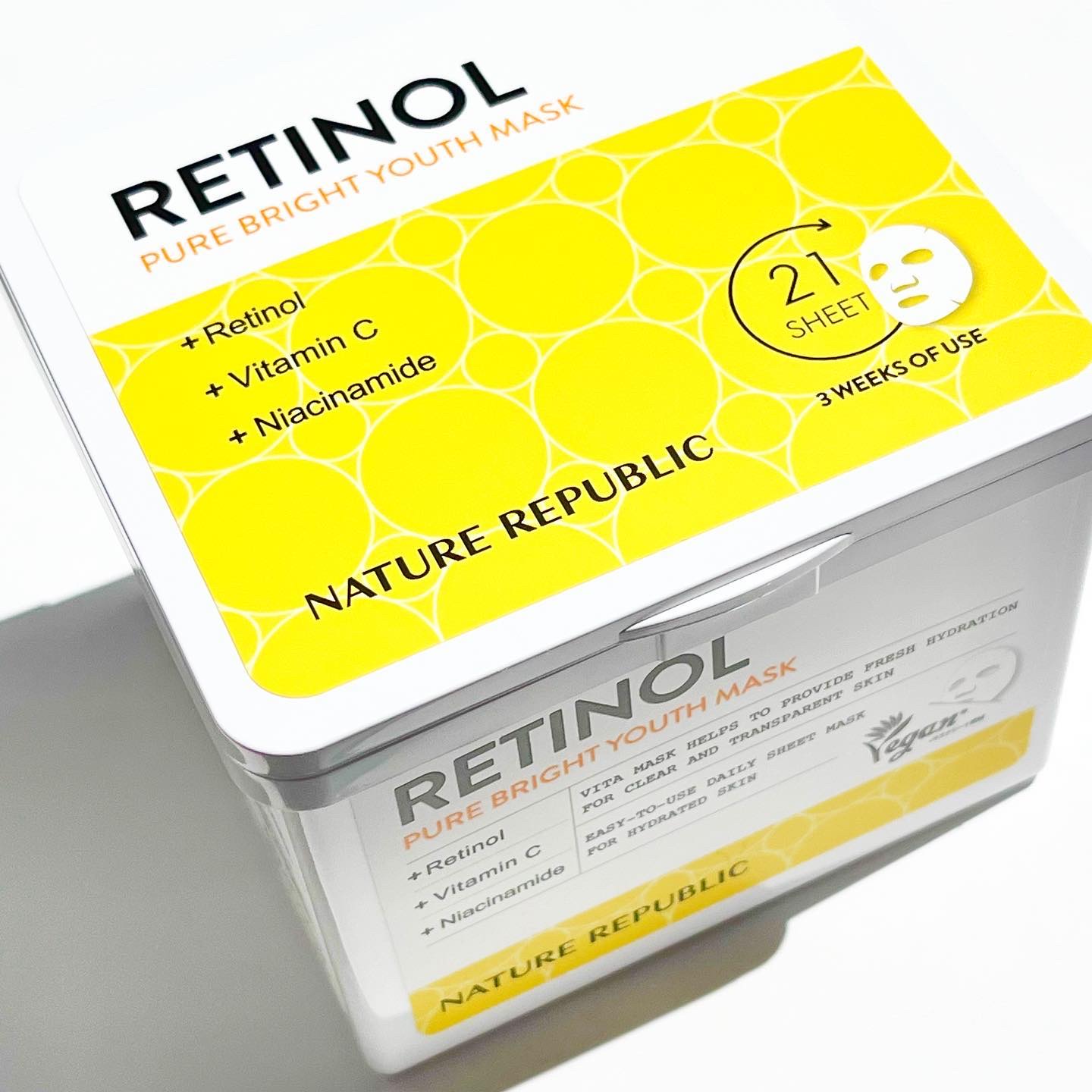 キューブマスク レチノール/ネイチャーリパブリック/シートマスク・パックを使ったクチコミ（3枚目）