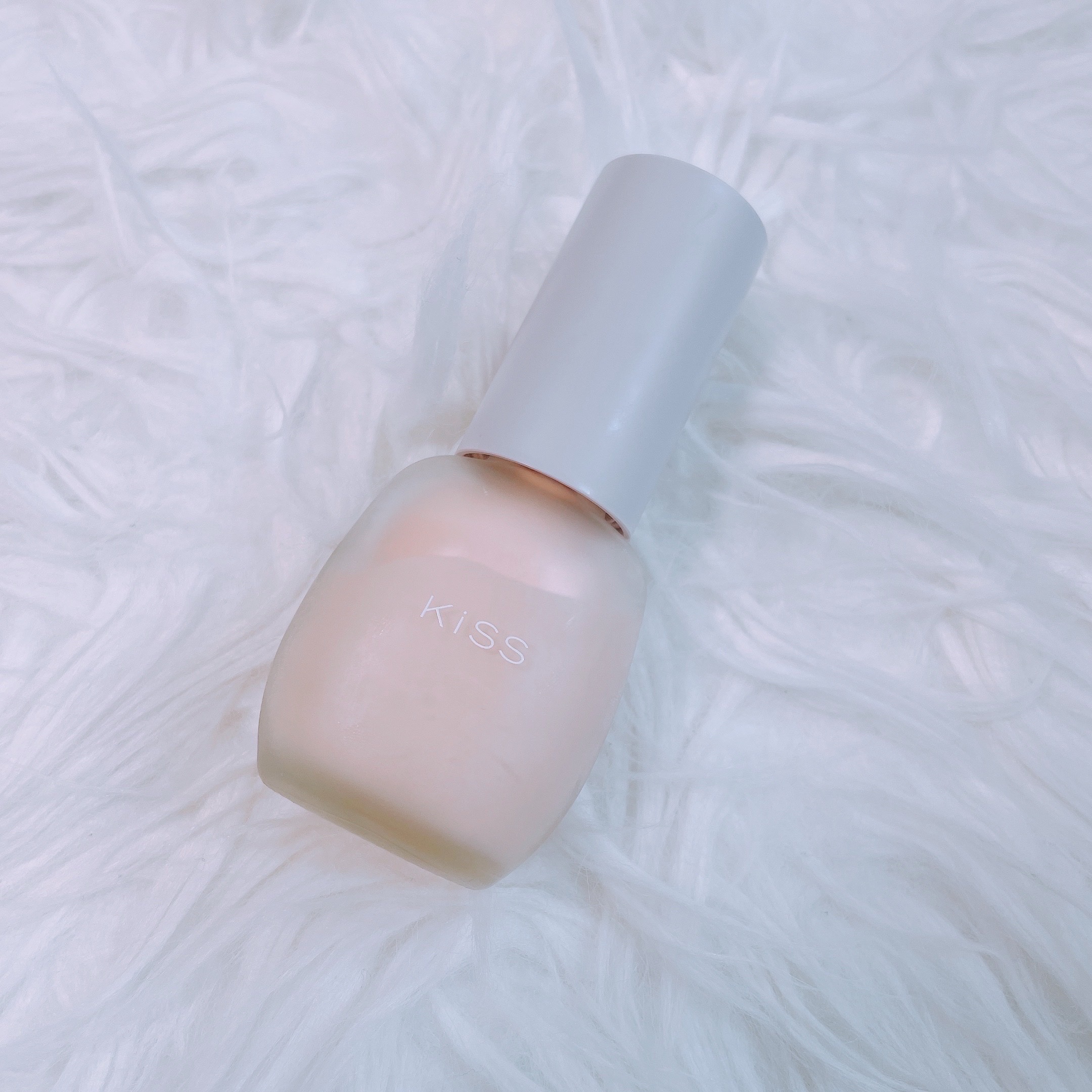 ミルキッシュガラスファンデ 02 ピンクベージュ/KiSS/リキッドファンデーションを使ったクチコミ（1枚目）