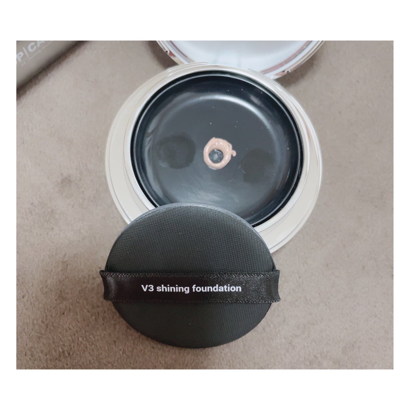 V3シャイニングファンデーション/SPICARE/クッションファンデーションを使ったクチコミ(2枚目)