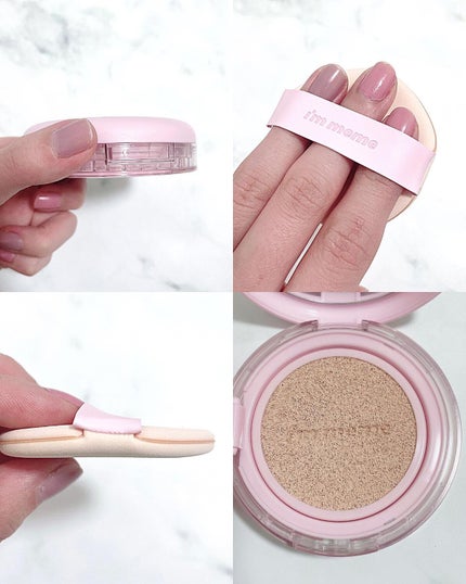 ワンダーベルベットラスティングクッション/i’m meme/クッションファンデーションを使ったクチコミ(3枚目)