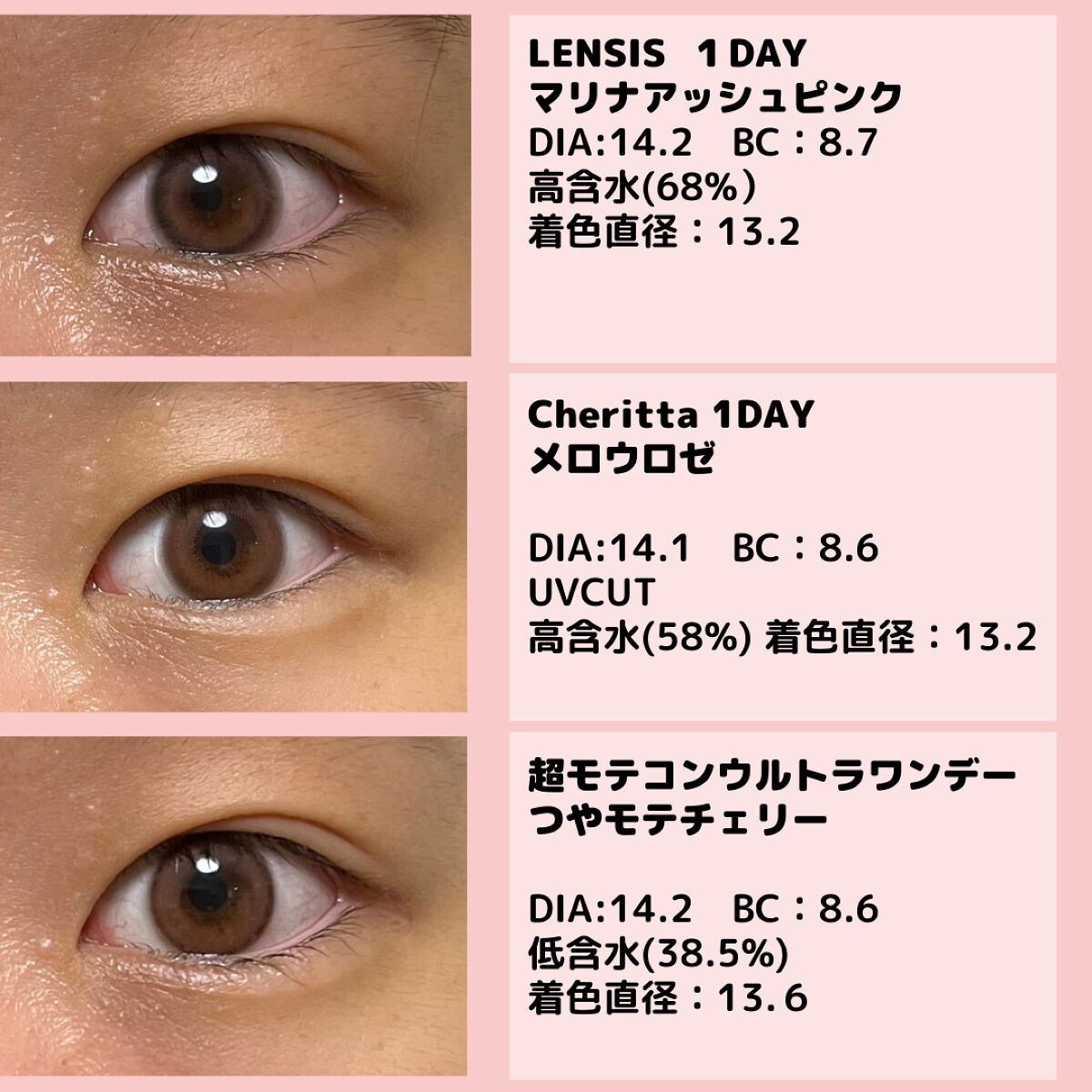 Cheritta 1day/Cheritta/ワンデー（１DAY）カラコンを使ったクチコミ（3枚目）