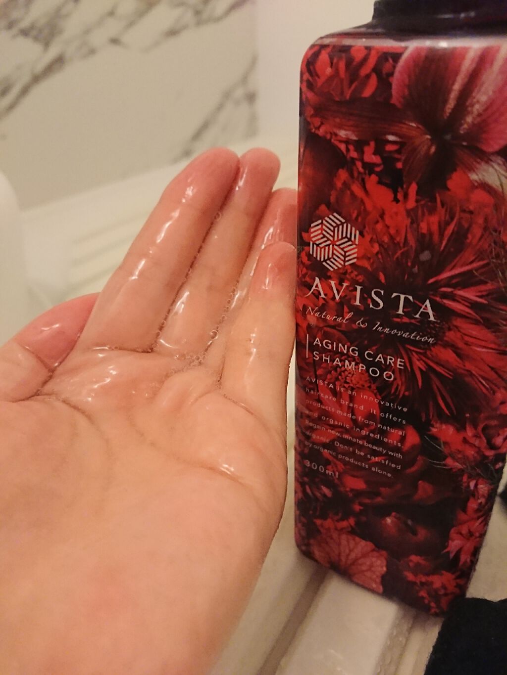 アビスタ エイジングケアシャンプー／コンディショナー/AVISTA/市販シャンプーを使ったクチコミ（2枚目）