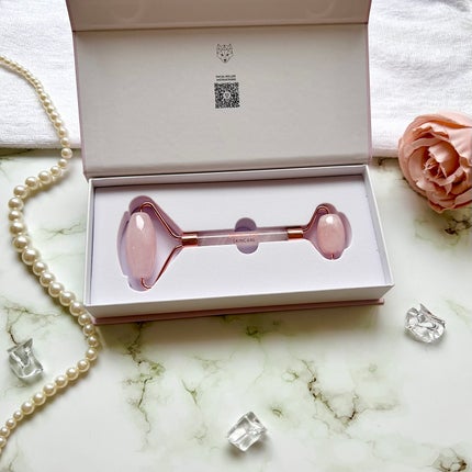 ローズ クォーツ フェイシャル ローラー/SNOW FOX SKINCARE/その他スキンケアグッズを使ったクチコミ(2枚目)