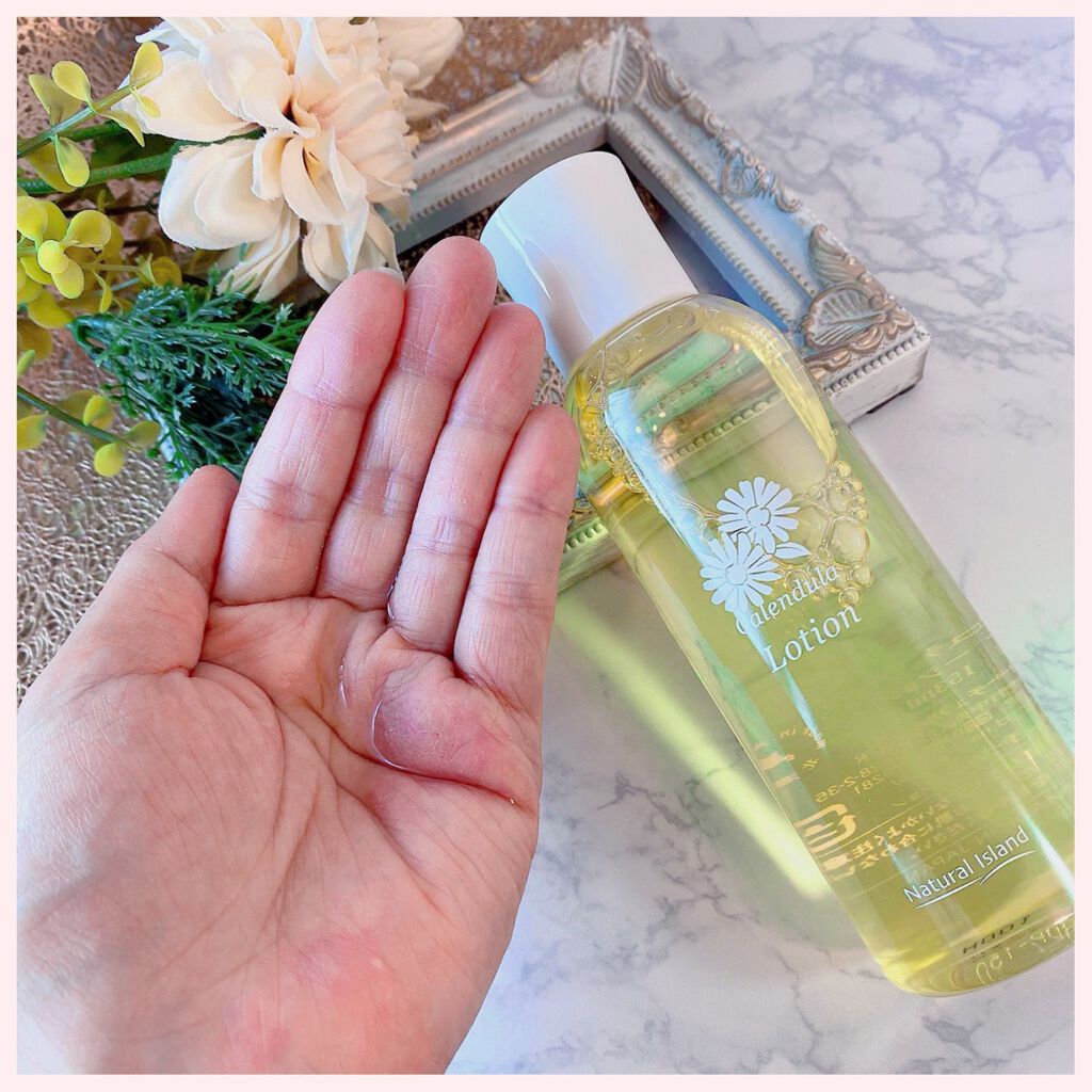 カレンデュラ手づみローション/ナチュラルアイランド/化粧水を使ったクチコミ(3枚目)