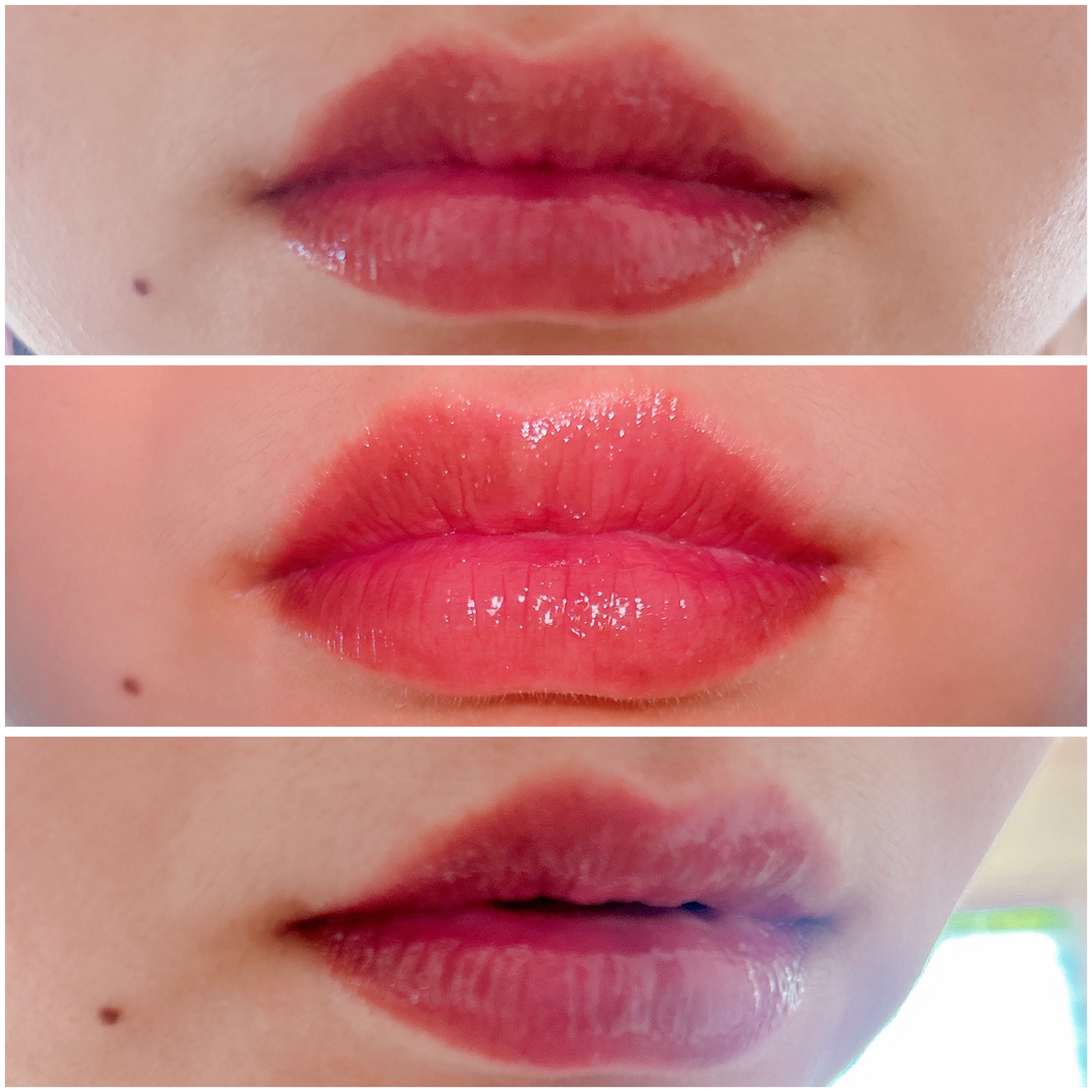 グラスティングメルティングバーム 17 ベリーインブラック（INAPSQUAREコラボ）/rom&nd/リップバームを使ったクチコミ（3枚目）