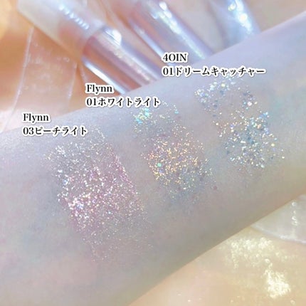 DAZE EYE GLITTER/4OIN /リキッドアイシャドウを使ったクチコミ(3枚目)