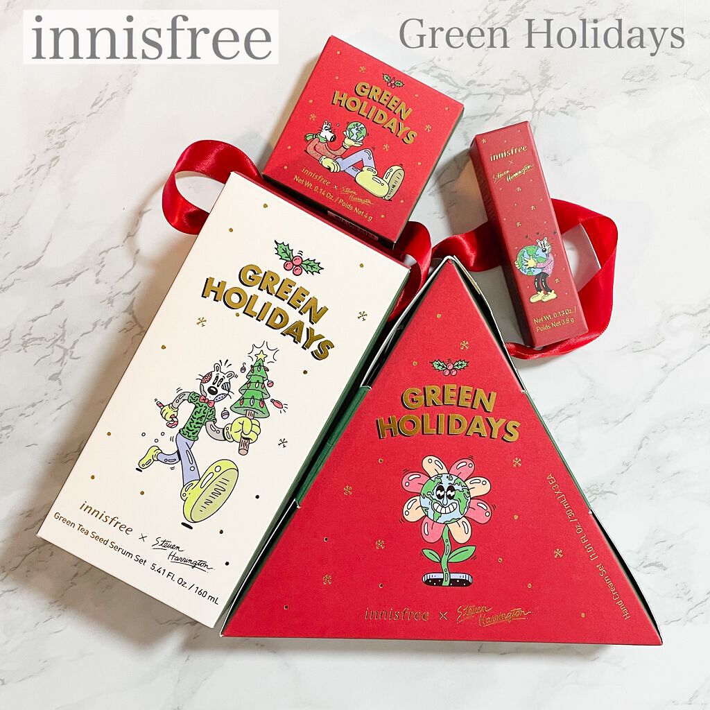エアリー トゥインクル アイパレット 2021 Green Holidays Edition/innisfree/アイシャドウパレットを使ったクチコミ(1枚目)