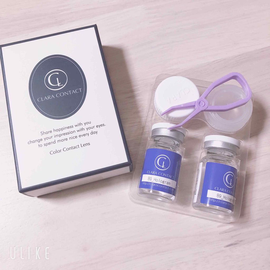 ホログラムブラウン/CLARA CONTACT/カラーコンタクトレンズを使ったクチコミ（3枚目）