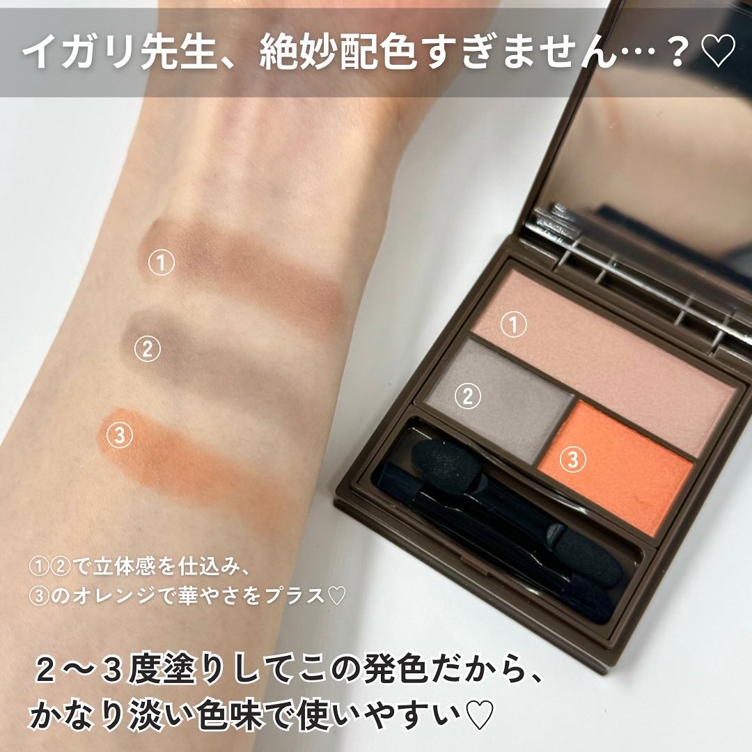 フーミー マルチアイブロウパウダー/WHOMEE/パウダーアイブロウを使ったクチコミ(4枚目)