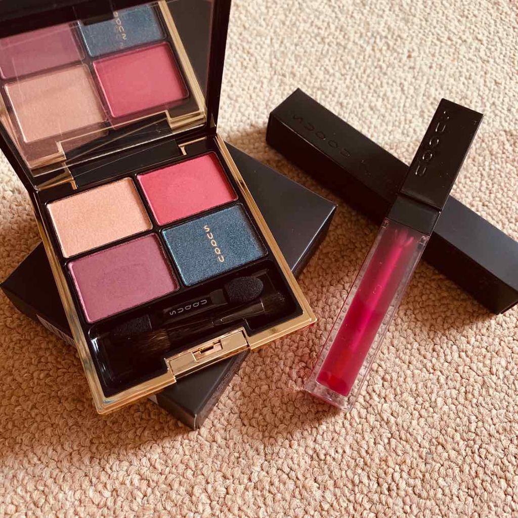 ウォーター カラー リップ インク 103 澄重 -SUMIKASANE/SUQQU/リップグロスを使ったクチコミ（1枚目）