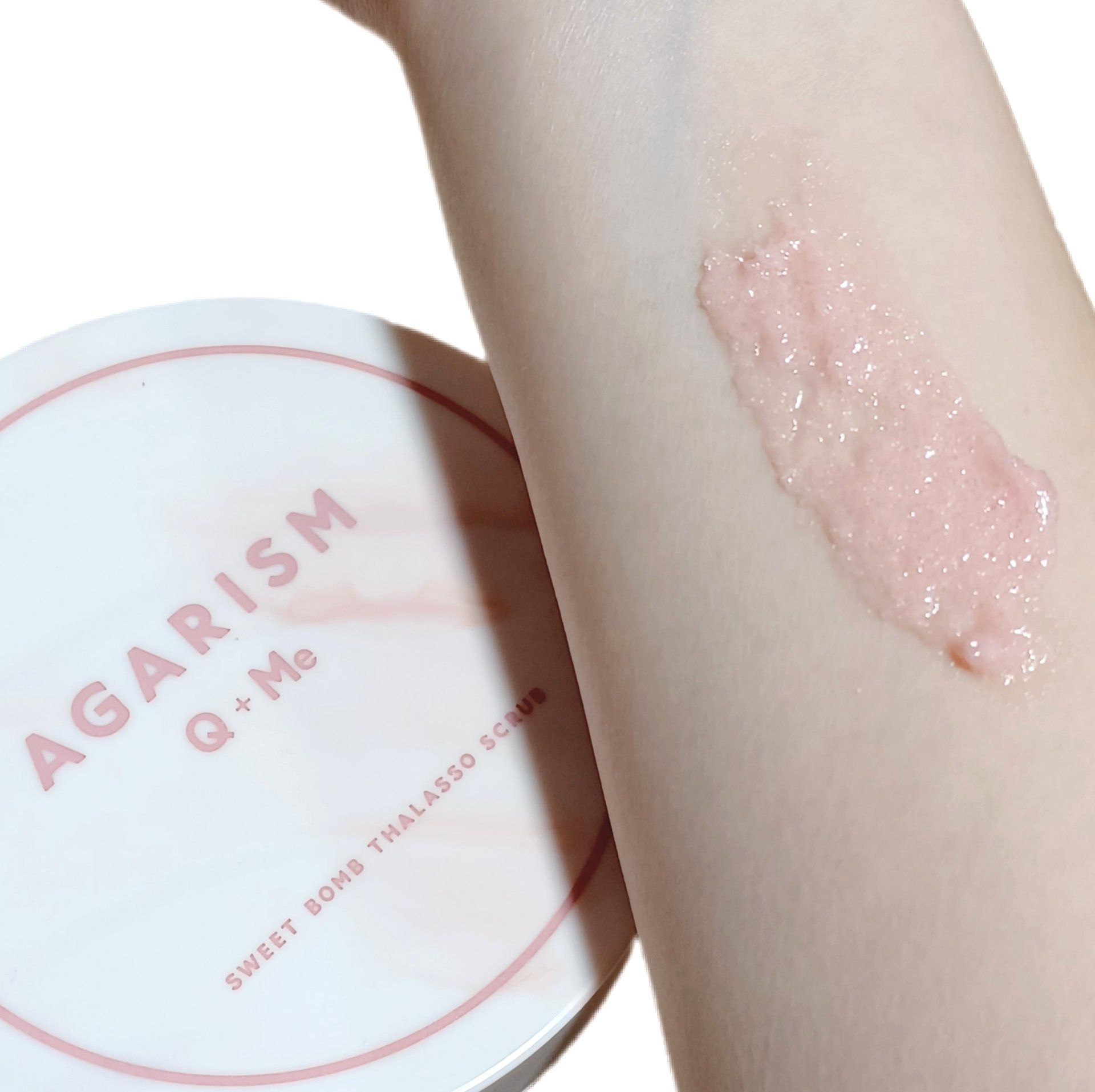 キューミースウィートボムタラソスクラブ　ピオニーブーケの香り/AGARISM/ボディスクラブを使ったクチコミ（3枚目）