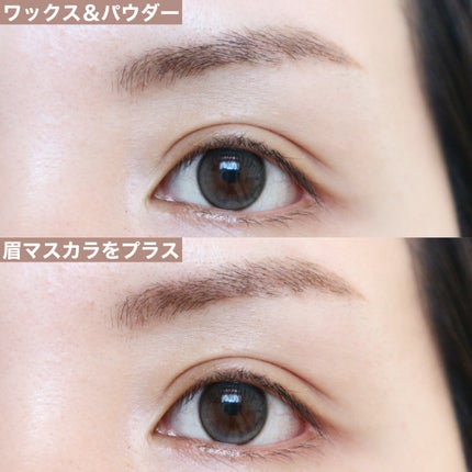 アイブロウワックス&パウダー/CEZANNE/アイブロウを使ったクチコミ(4枚目)