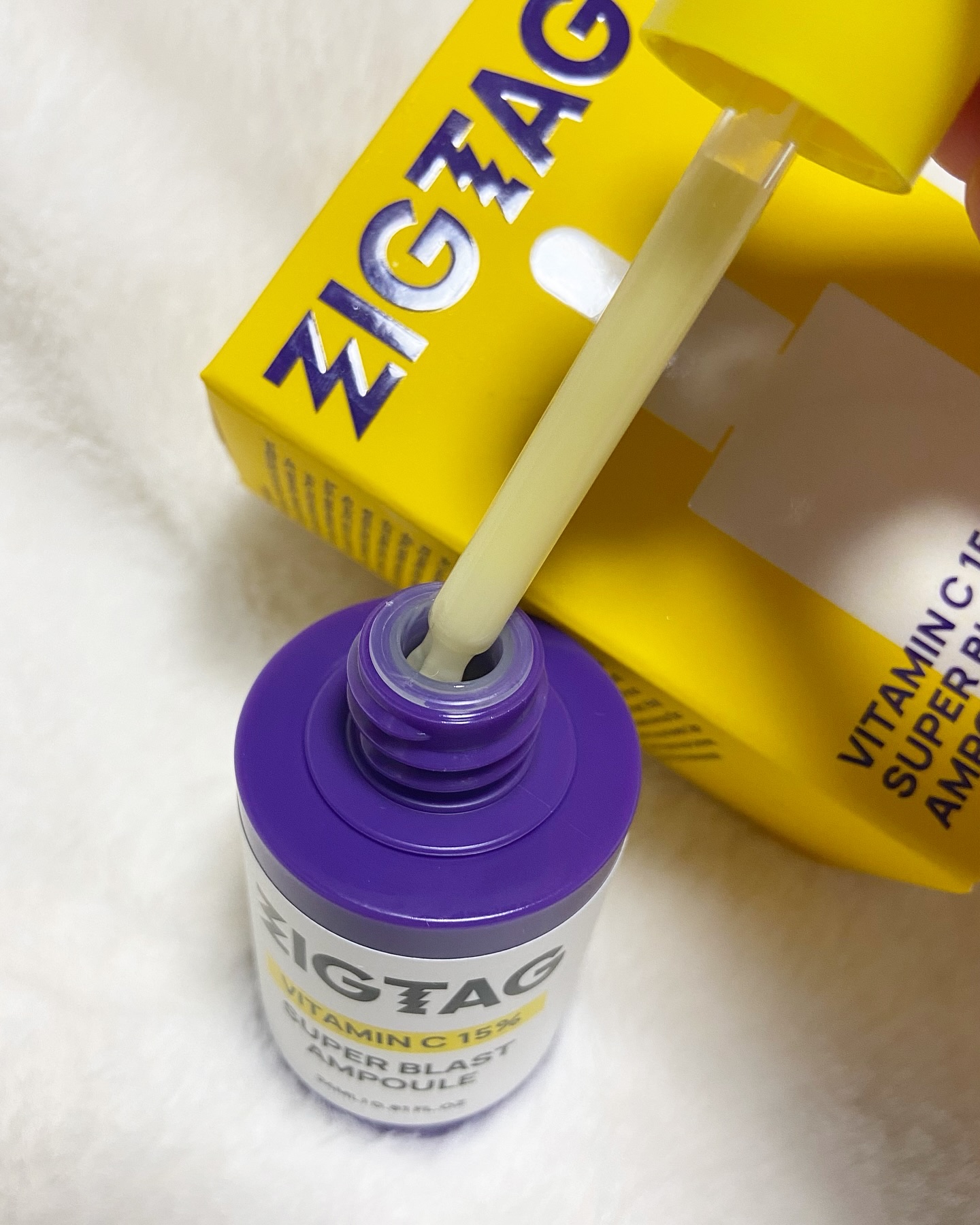 ビタミンC15%スーパーブラストアンプル/ZIGTAG/美容液を使ったクチコミ（3枚目）