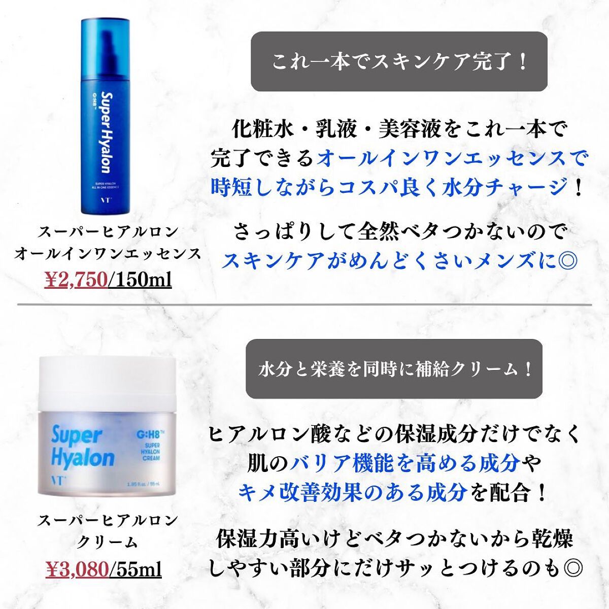 美容オタクのダン|プチプラスキンケアコスメ on LIPS 「<VTはCICAだけじゃない!8種のヒアルロン酸で超高保湿!>..」(5枚目)