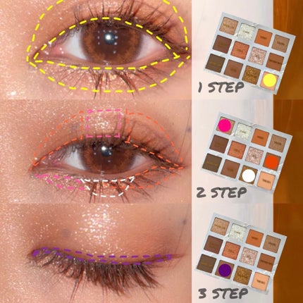 ヴィーナスマーブル12色アイシャドウパレット/Venus Marble/アイシャドウパレットを使ったクチコミ(2枚目)