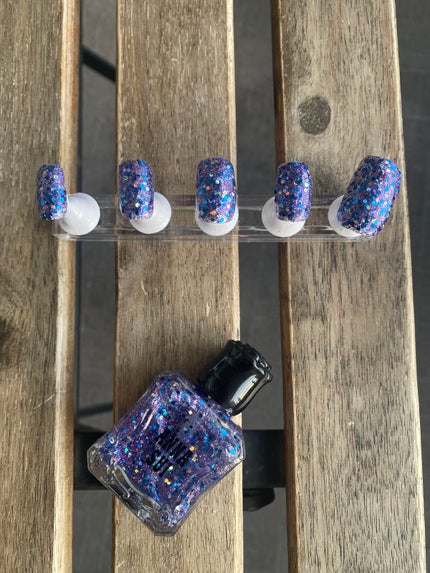 ネイルカラー トッパー 214 夜空に瞬く ミッドナイトスパークル/ANNA SUI/マニキュアの画像