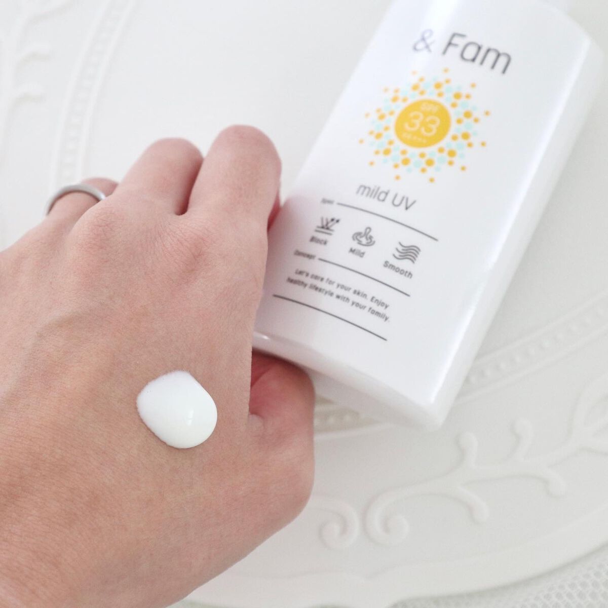 マイルドUV SPF33 PA+++/& Fam/日焼け止めジェルを使ったクチコミ(2枚目)