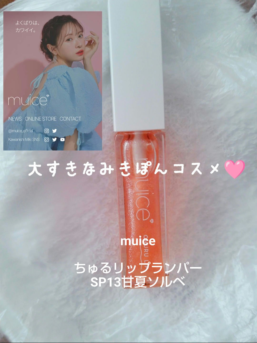 ちゅるリップランパー/muice/リッププランパーを使ったクチコミ（1枚目）