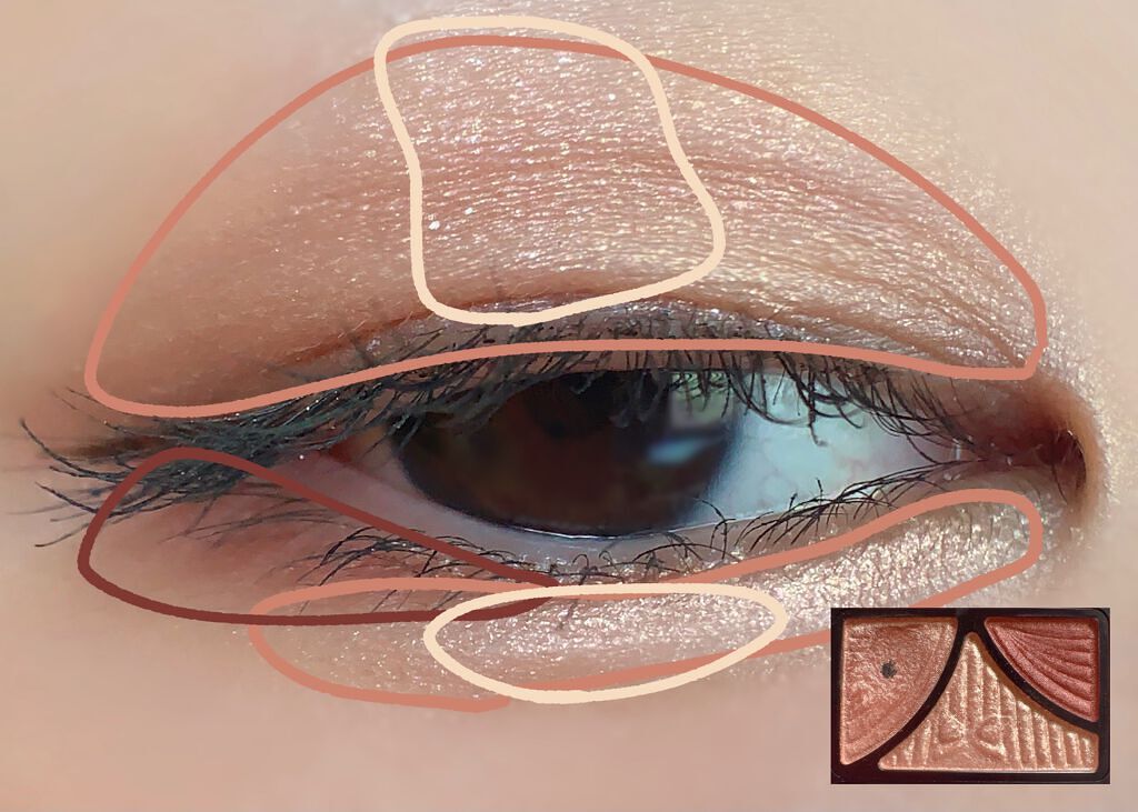 ジューシーピュアアイズ/キャンメイク/アイシャドウパレットを使ったクチコミ(6枚目)