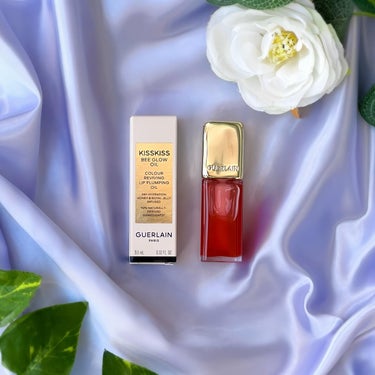 GUERLAIN キスキス ビー グロウ オイルのクチコミ「【🐝ハチミツ艶のリップオイル🍯】
GUERLAIN
キスキスビー　グロウオイル
775ポピーグ.....」（1枚目）