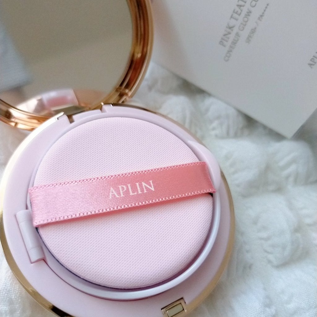 ピンクティーツリーカバーアップグロウクッション/APLIN/クッションファンデーションを使ったクチコミ(5枚目)