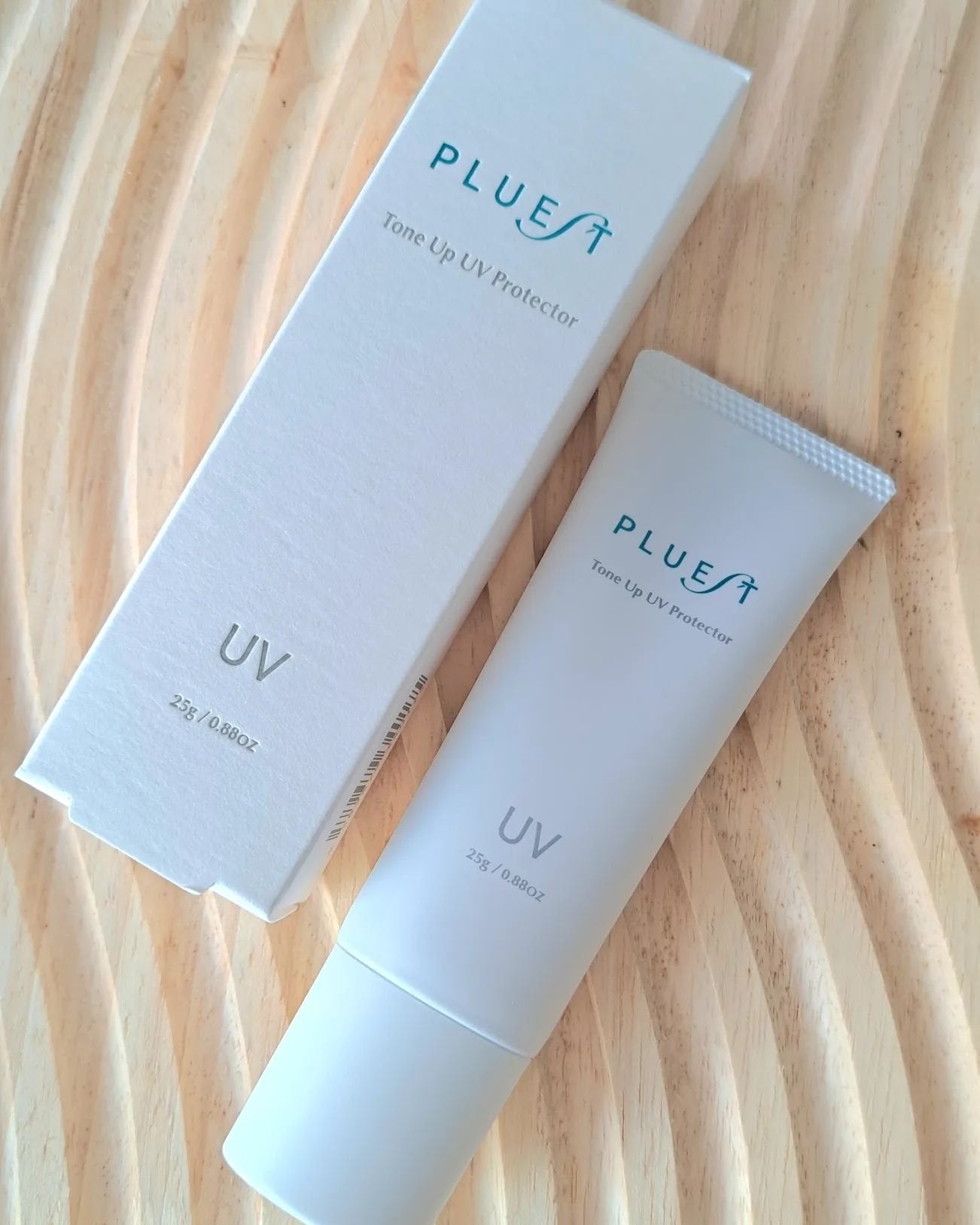 トーンアップUVプロテクター/PLUEST/日焼け止めクリームを使ったクチコミ(1枚目)