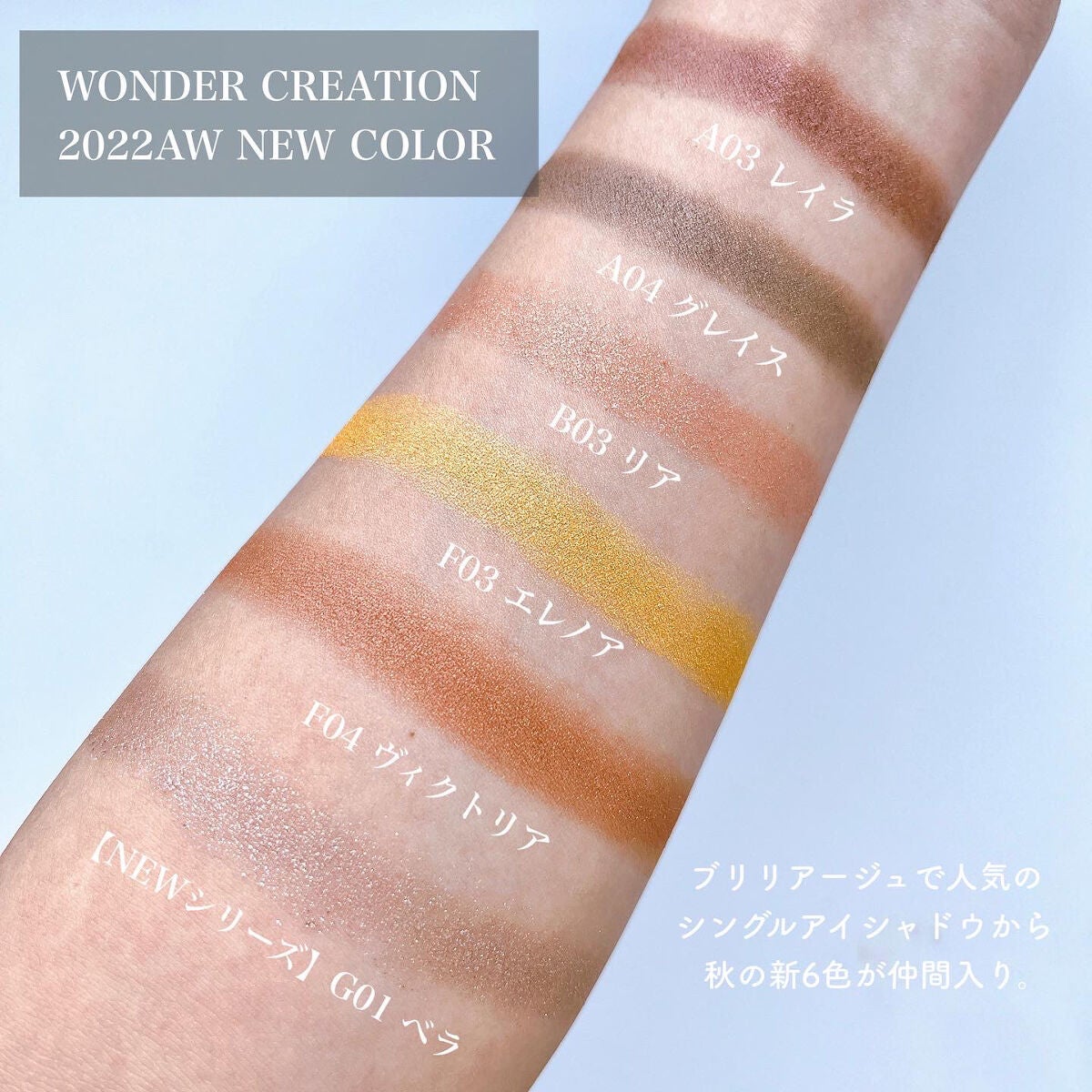 ワンダークリエイション /ブリリアージュ/単色アイシャドウを使ったクチコミ(2枚目)