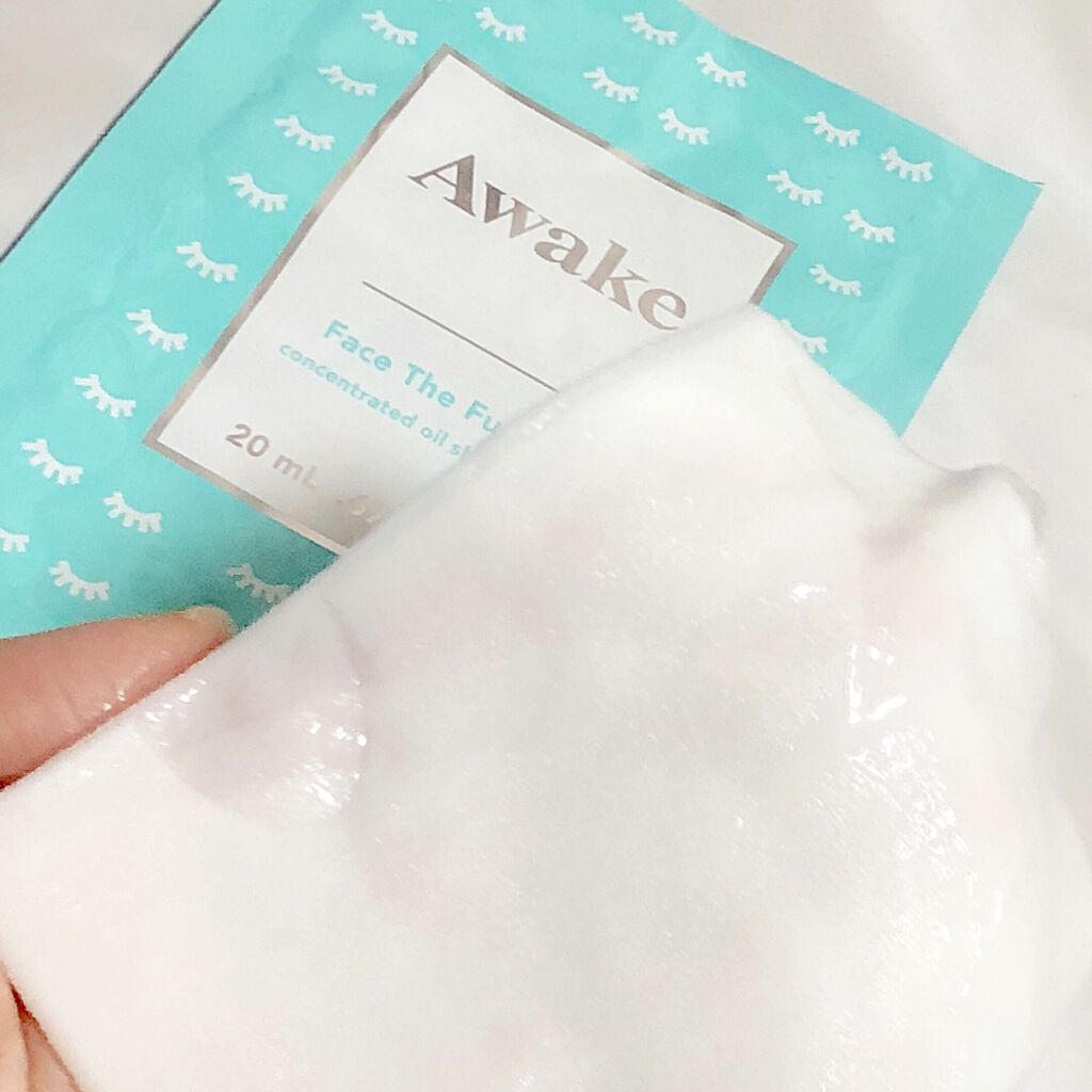 フェイスザフューチャー コンセントレイティッド オイルシートマスク/Awake/シートマスク・パックを使ったクチコミ（2枚目）