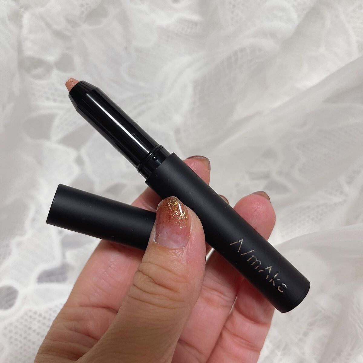 エーメイク グリッタースティック/A/mAke/グリッターを使ったクチコミ(2枚目)