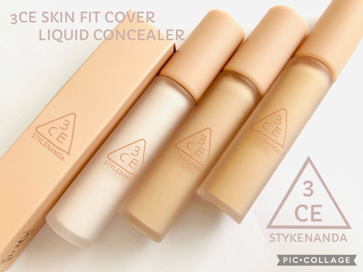 3CE スキンフィットカバー リキッドコンシーラー ホワイト/3CE/リキッドコンシーラーを使ったクチコミ（1枚目）