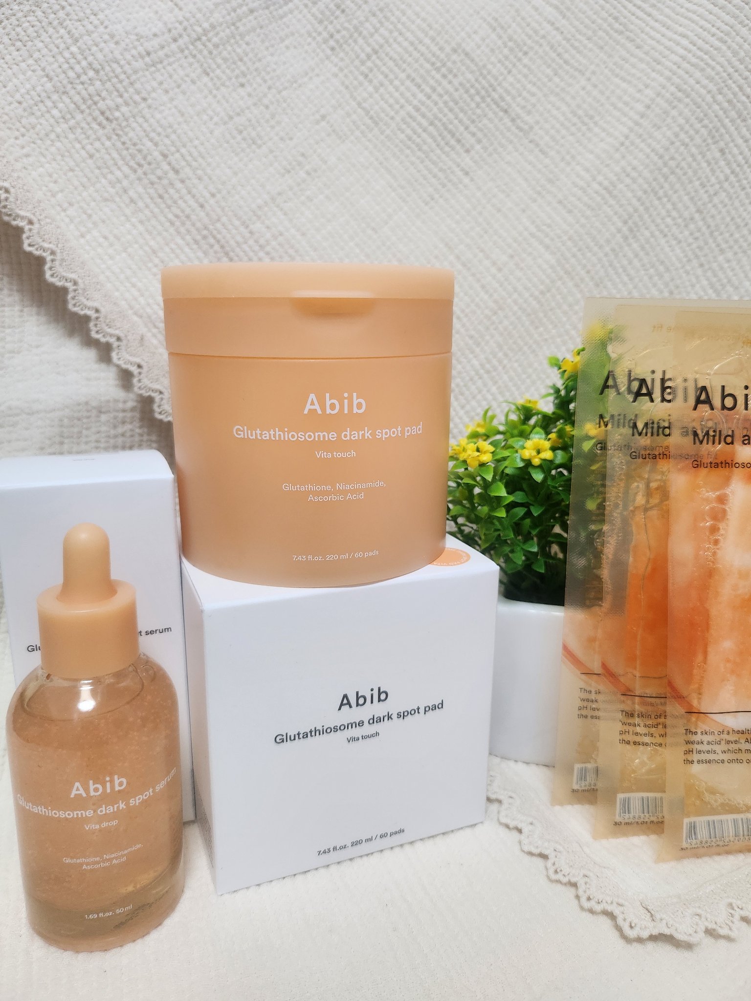 グルタチオンソームダークスポットパッドビタタッチ/Abib /トナーパッドを使ったクチコミ（1枚目）