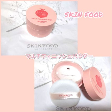 ピーチコットン マルチフィニッシュパウダー/SKINFOOD/ルースパウダーを使ったクチコミ(1枚目)