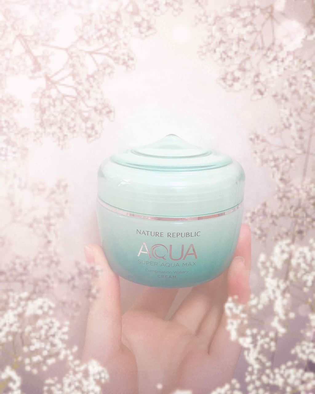 スーパーアクアマックス水分クリーム/ネイチャーリパブリック/フェイスクリームを使ったクチコミ(1枚目)