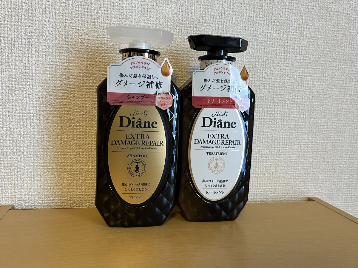 パーフェクトビューティ モイストダイアン エクストラダメージリペア シャンプー/トリートメント パーフェクトビューティー エクストラダメージリペア シャンプー＆トリートメント セット/ダイアン/市販シャンプーを使ったクチコミ（1枚目）