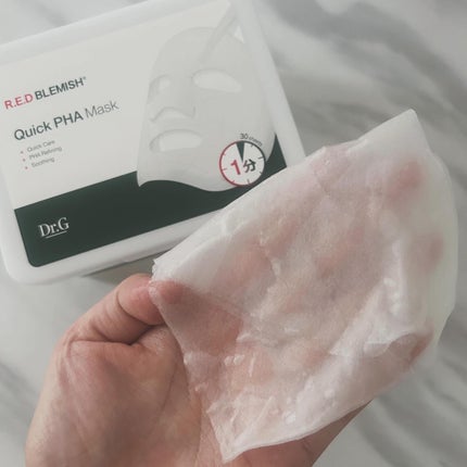 レッドブレミッシュクイックPHAシートマスク/Dr.G/シートマスク・パックを使ったクチコミ(3枚目)