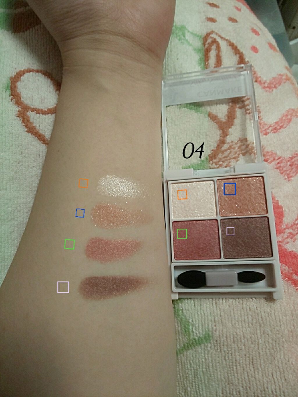 シルキースフレアイズ/キャンメイク/アイシャドウパレットを使ったクチコミ（3枚目）