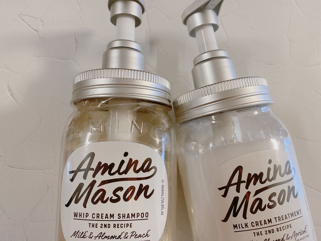 アミノメイソン ディープモイスト ホイップクリーム シャンプー/ミルククリーム ヘアトリートメント/アミノメイソン/市販シャンプーを使ったクチコミ（1枚目）