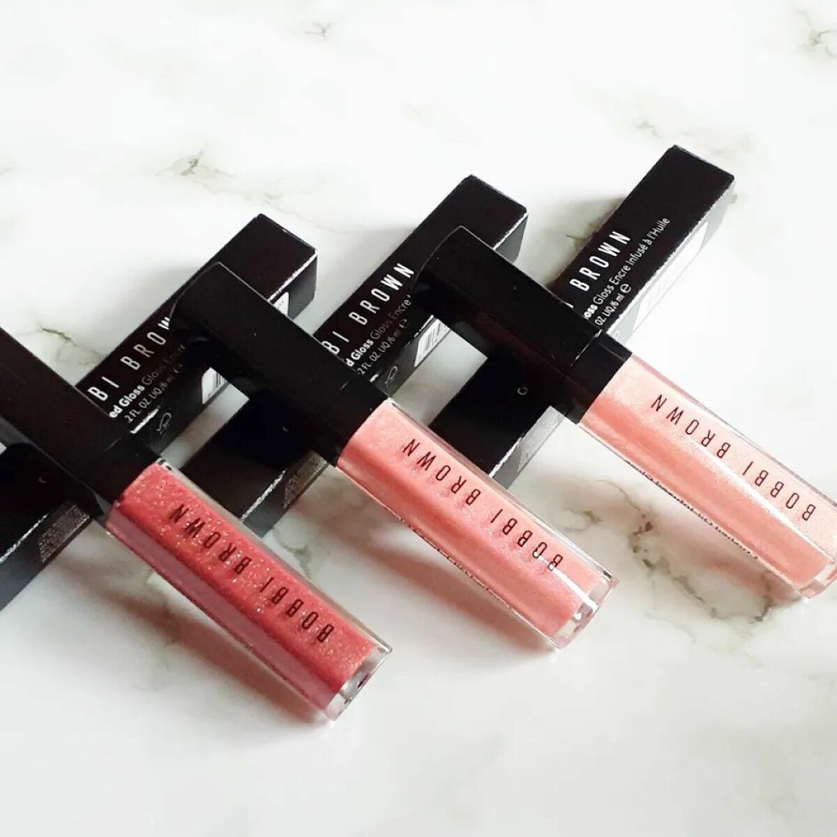 クラッシュドオイル インフューズド グロス S03 キールシュガー/BOBBI BROWN/リップグロスを使ったクチコミ（2枚目）