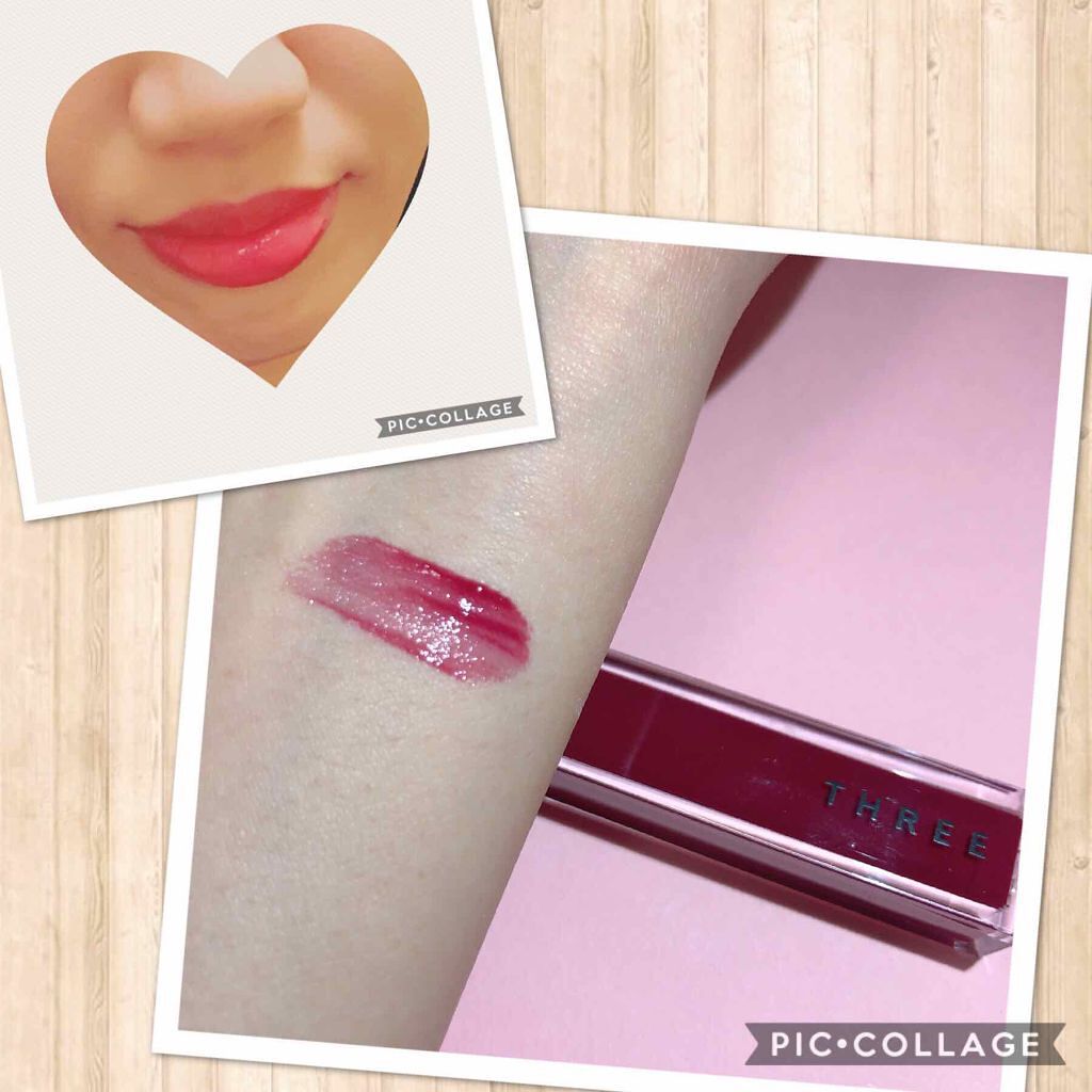 シマリング リップジャム/THREE/リップグロスを使ったクチコミ(2枚目)