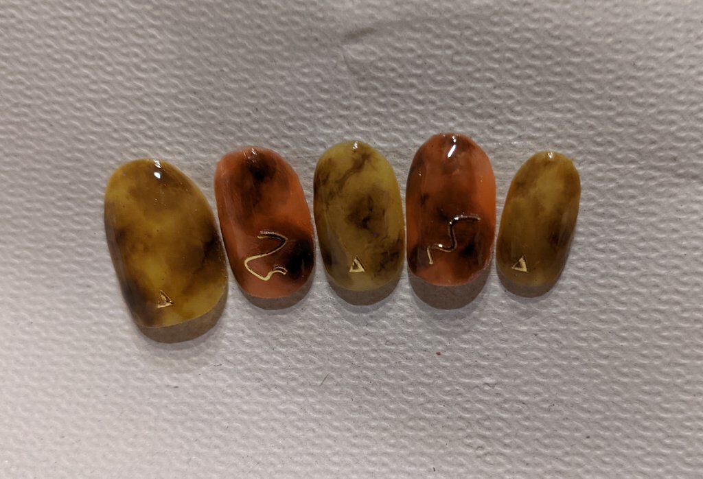 ジェルネイル（ライト対応）/セリア/ジェルネイルを使ったクチコミ（1枚目）