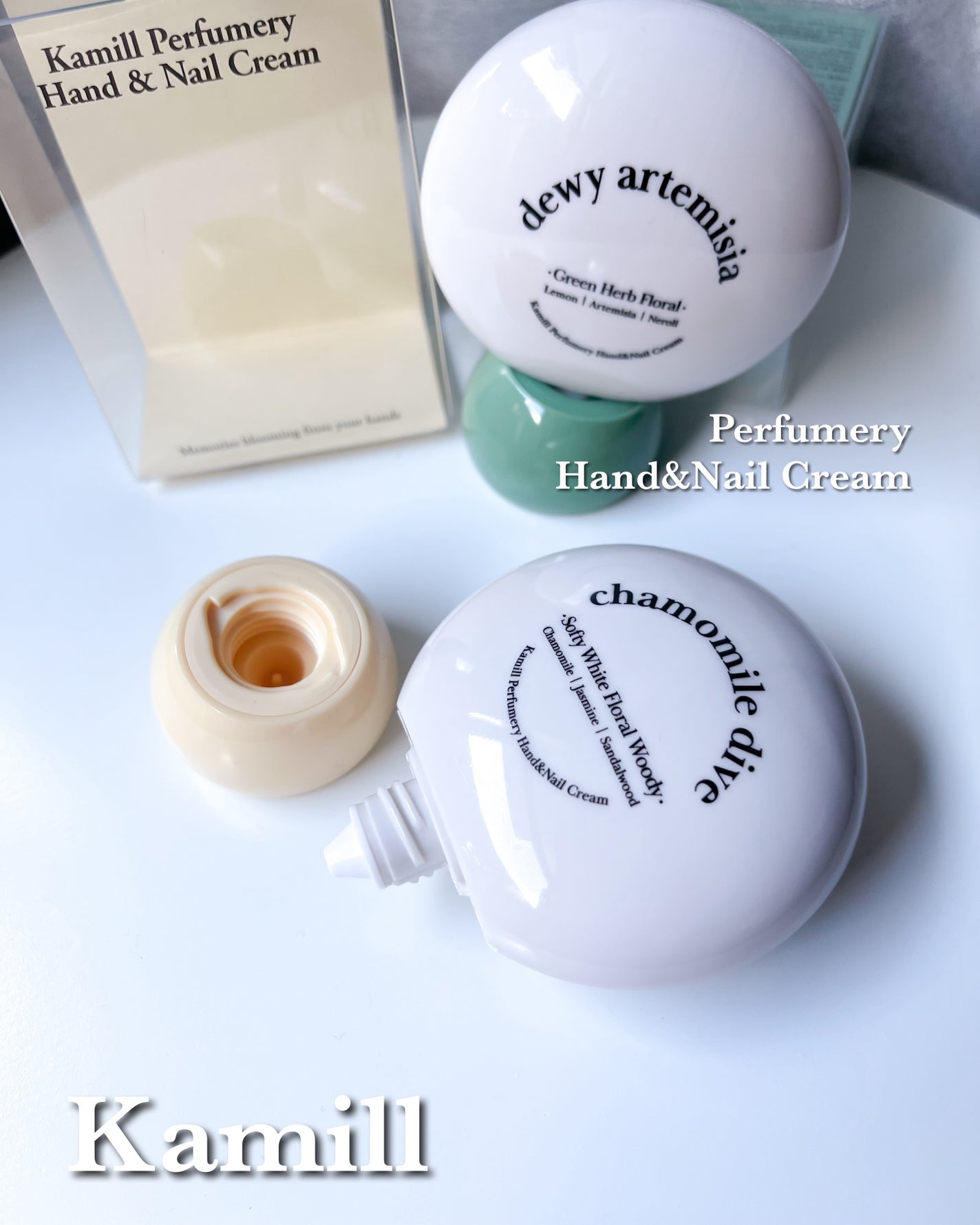 パフューマリー ハンド&ネイルクリーム デューイアルテミシア 50ml/カミール/ハンドクリームを使ったクチコミ(4枚目)