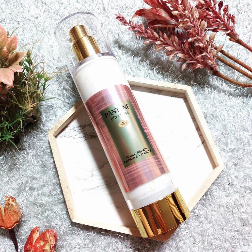 パンテーン エフォートレス クイック リペアー カプセル ヴィタミルク(洗い流さないトリートメント)/パンテーン/ヘアミルクを使ったクチコミ(1枚目)