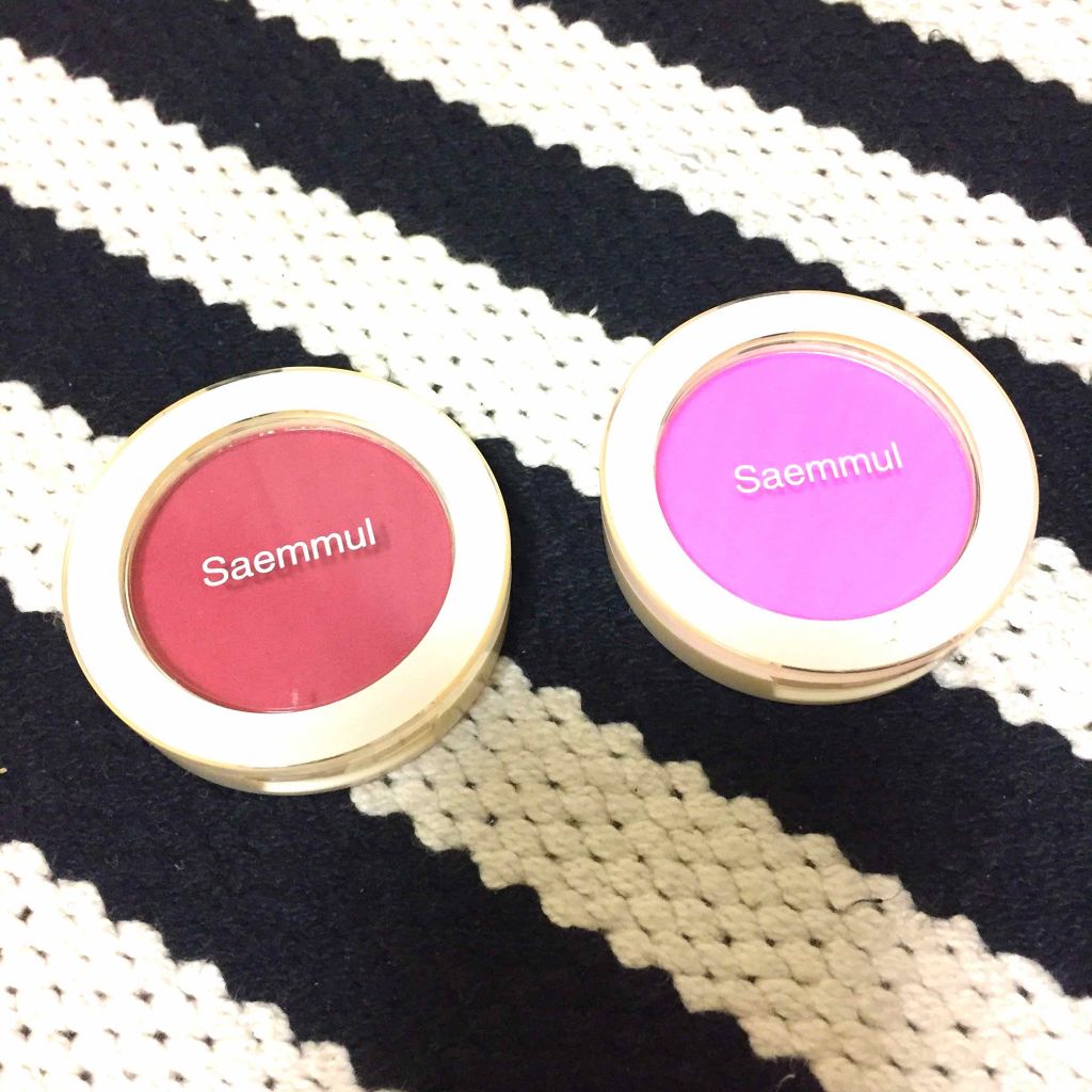 シングルブラッシャー PP02　ワイルドプラム/the SAEM/パウダーチークを使ったクチコミ（2枚目）