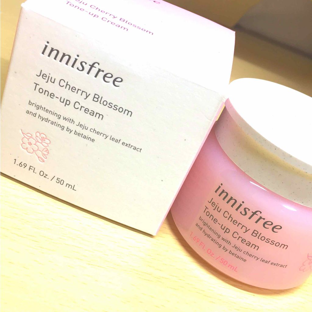 チェジュ チェリーブロッサム トーンアップクリーム/innisfree/化粧下地を使ったクチコミ（2枚目）