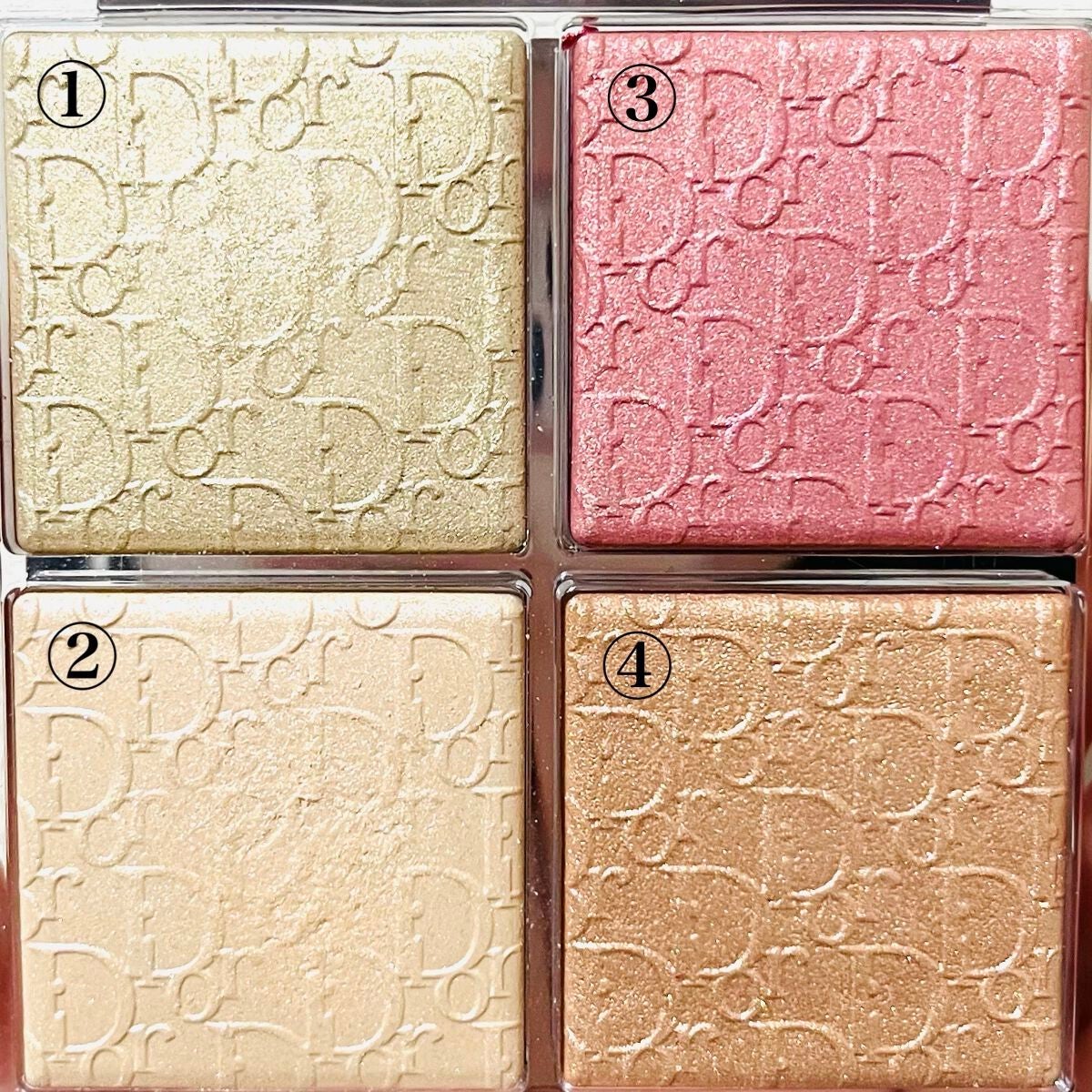 ディオール バックステージ フェイス グロウ パレット/Dior/ハイライトを使ったクチコミ(2枚目)