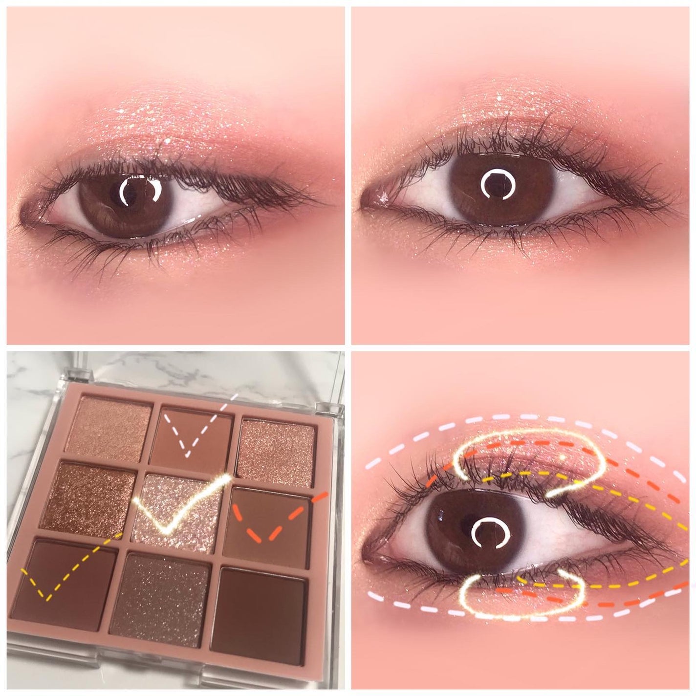 KEYBO FALL IN LOVE SHADOW PALETTE/keybo/アイシャドウパレットを使ったクチコミ(5枚目)