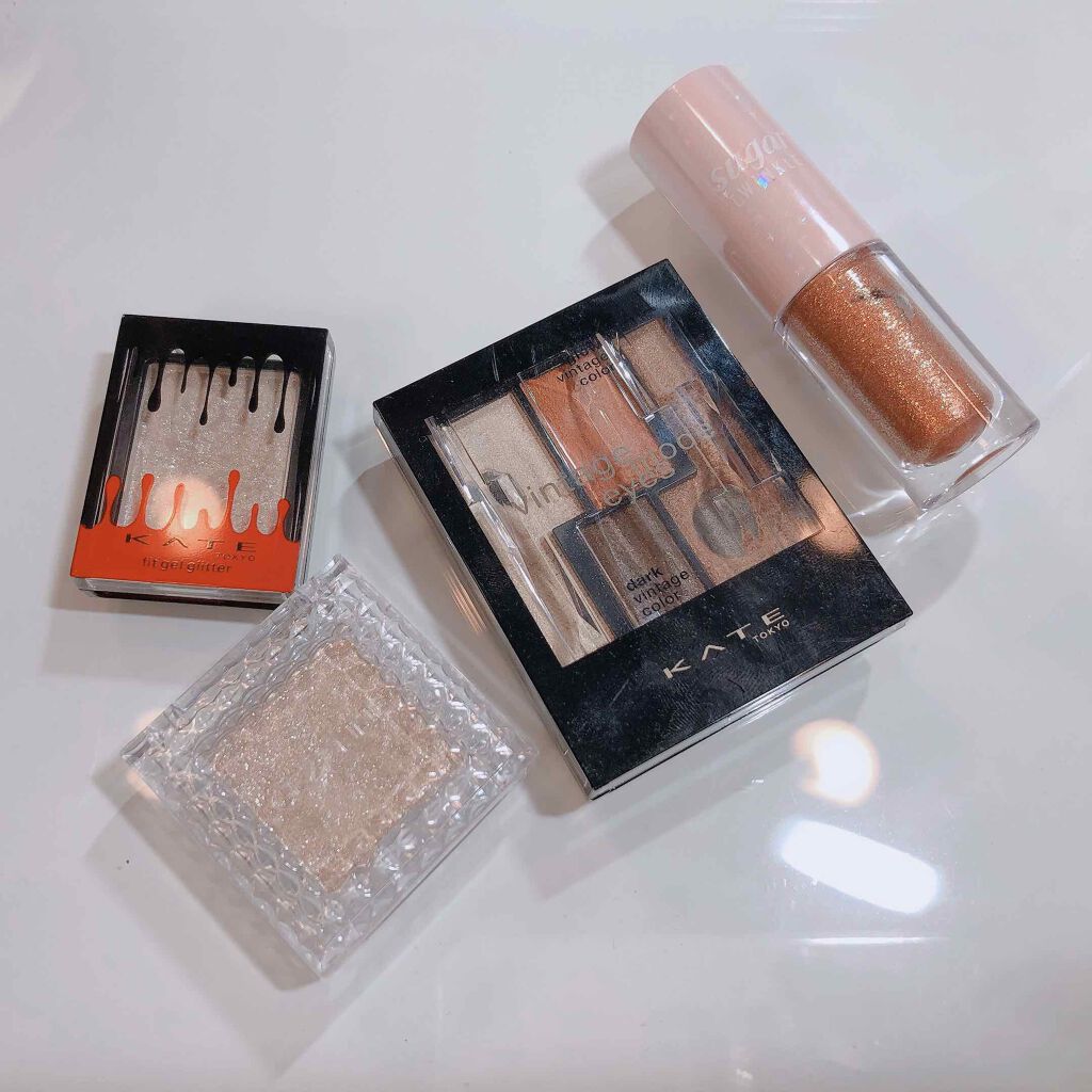 シュガー トゥインクル リキッド シャドウ/PERIPERA/リキッドアイシャドウを使ったクチコミ(4枚目)