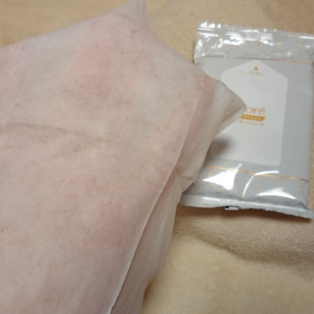 メイクの上からリフレッシュシート/ビオレ/フェイスシートを使ったクチコミ（2枚目）